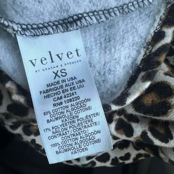 Velvet By Graham & Spencer Anthropologie Leopard Print Dress Women XS Maximalist - Picture 16 of 16